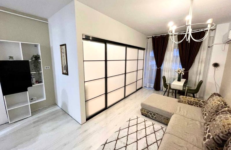 Rental of an excellent 1-room apartment with balcony, Sector 6, Bucharest, Romania
